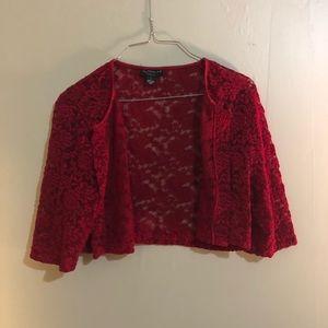 Red Lace Shrug